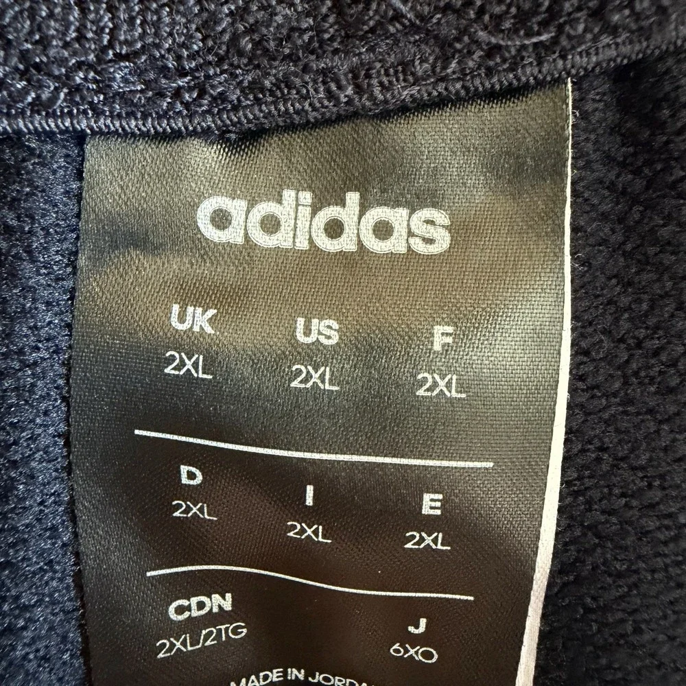 Adidas Sweat Pants Taper ClimaLite Cotton Blend Jogger W/Pockets Mens 2XL Navy